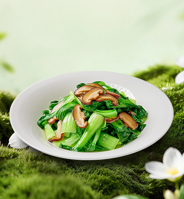 香菇炒有机上海青